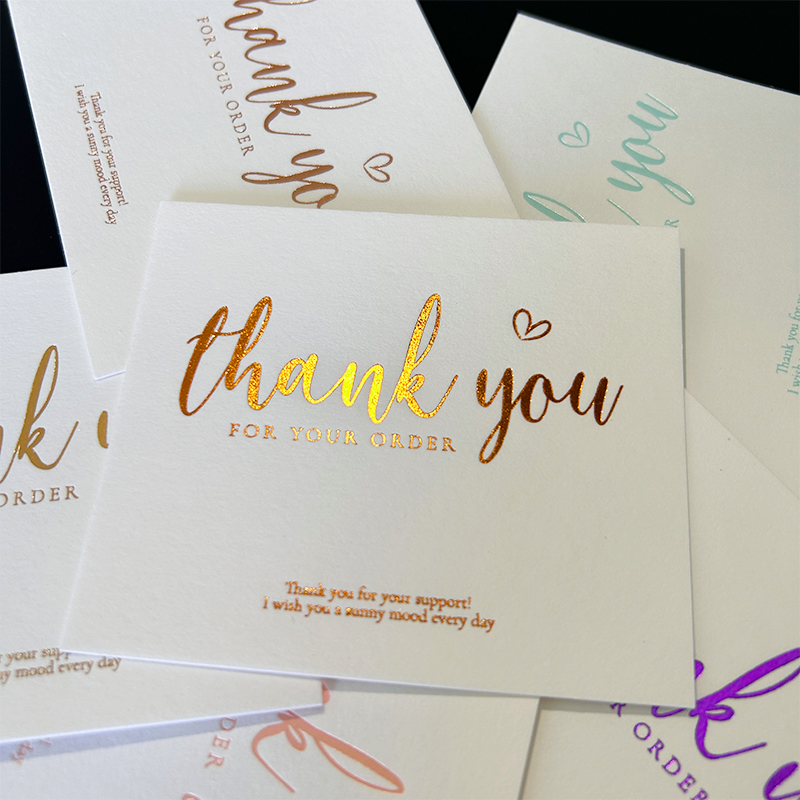 Gold Foil Thank You Card