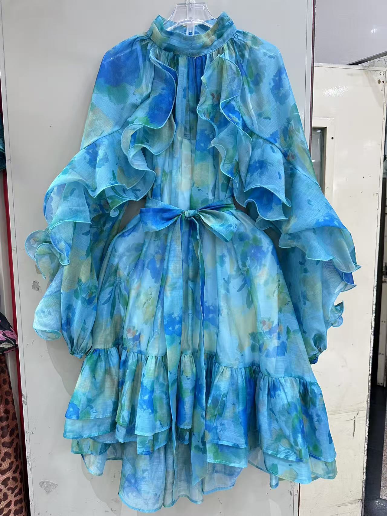 Light blue print