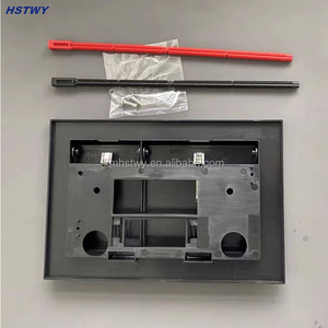 Toilet <strong>Push</strong> <strong>Button</strong> Wall Mounted <strong>Concealed</strong> <strong>Cistern</strong> Flush <strong>Button</strong> Flush Plate HK175 Matt Black Dual Flushing Square <strong>Buttons</strong>