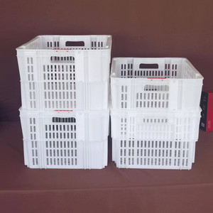 Caja de transporte de frutas y verduras de carne de grado alimenticio 100%, caja de rotación de pescado, caja de plástico apilada y anidada con precio de fábrica - Product Image 5