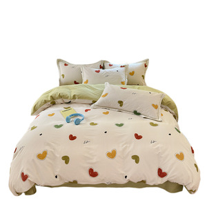Mùa Thu Chất Lượng Bảy Mảnh Comforter Set Tinh Khiết Cotton Chống Nước 300TC In Bộ Đồ Giường - Product Image 5