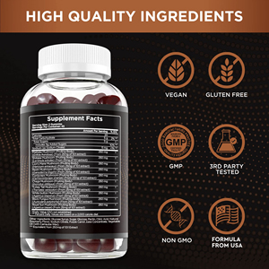 Thấp moq nấm Gummies não tăng cường hỗ trợ nấm sư tử bờm Gummies Reishi nootropic thư giãn Gummy OEM - Product Image 2