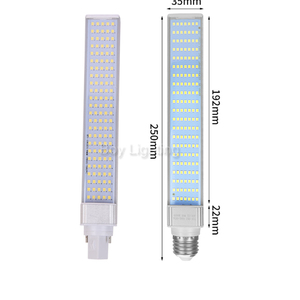 Uzun E27 G24 soket titreşimsiz 250mm uzunluk 20w G24D Led fiş ışık - Product Image 5