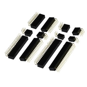 หัวต่อบอร์ด PCB มุมขวา90องศา,หัวต่อแบบตรง9ขาหัวต่อ PCB หัวต่อแบบแถวเดี่ยว2.54มม. 1*9 - Product Image 2
