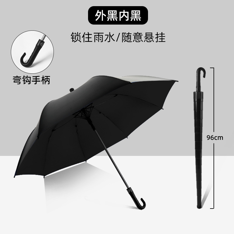 Black curved handle