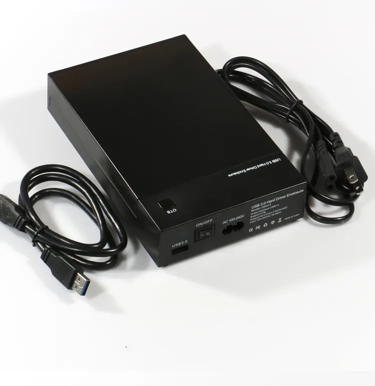 Черный внешний корпус для жесткого диска, корпус для жесткого диска 2,5 дюйма, корпус для жесткого диска SATA на USB 3,0, 5 Гбит/с, корпус для жесткого диска SSD