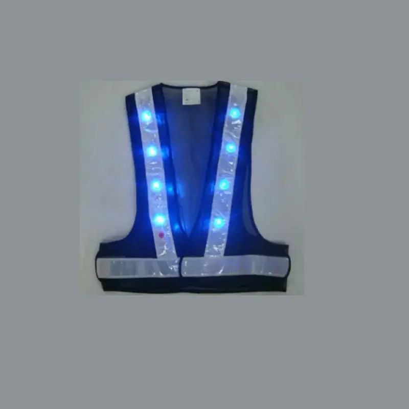 Hohe vis sport sicherheit reflektierende gilet mit led licht beleuchtung blinkende arbeit hemd jacke weste schärpe für arbeiter radfahren radfahren