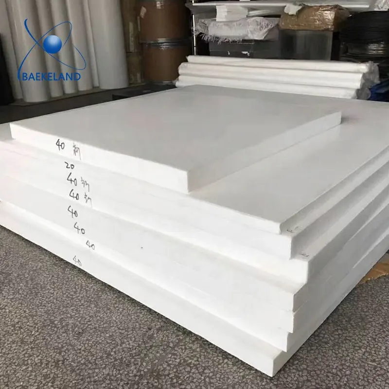 white/ black ptfe sheet high temperature resistant material ptfe plastic sheet ptfe board