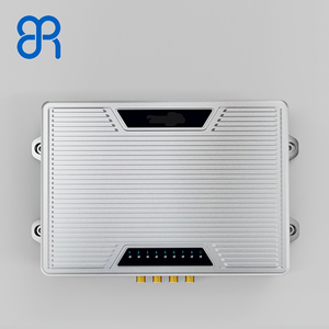 Lettore rfid uhf 4 porte ad alte prestazioni, lettore fisso di piccole dimensioni, protocollo ISO18000-6C, basato su chip Impinj E710