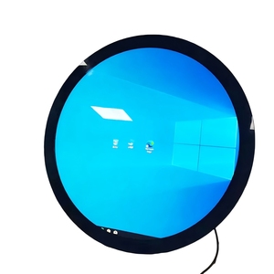 Circular Touch Screen Monitor Capacitive Touch 1280 * 1280 High Resolution Hdm <strong>Input</strong> High Brightness 23.6 Inch Round Lcd Tv - Product Image 2