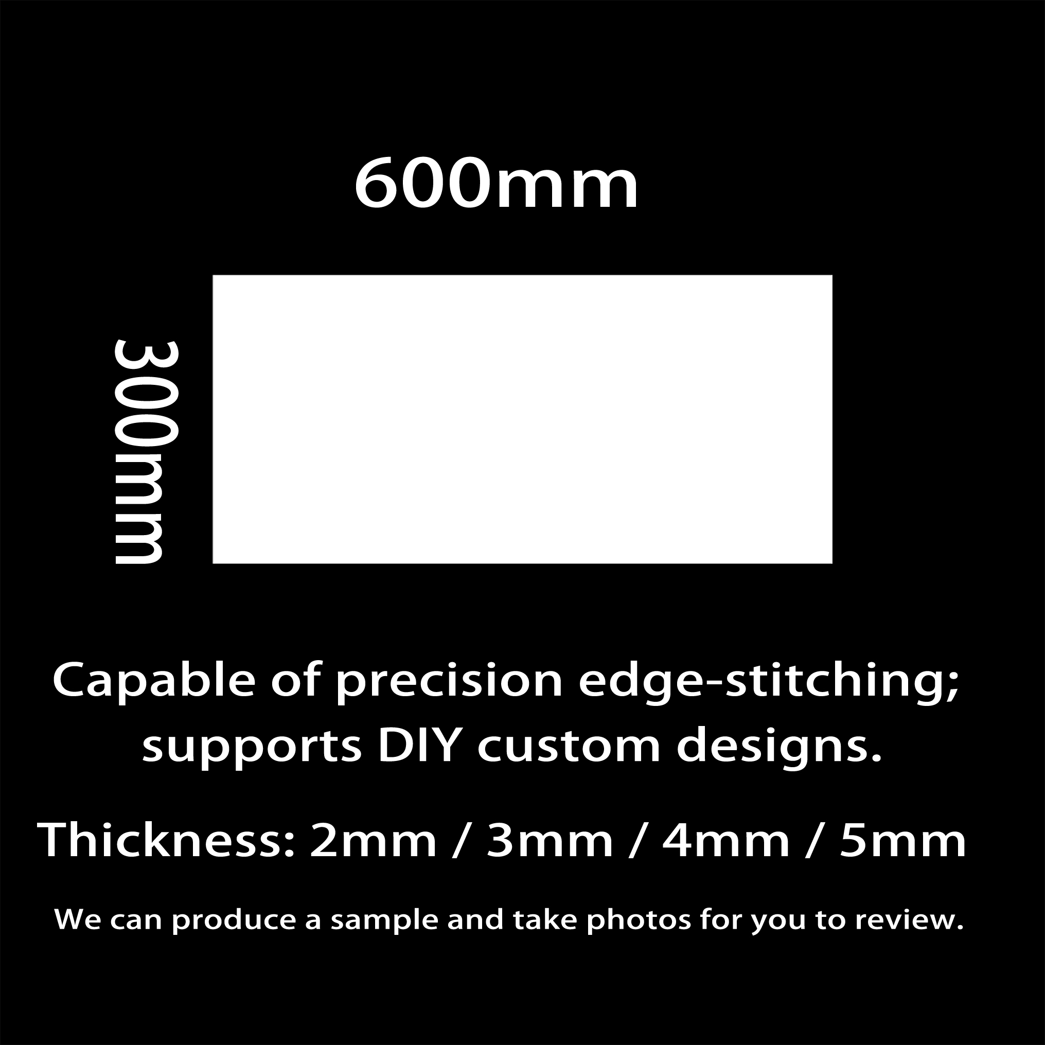 600x300mm