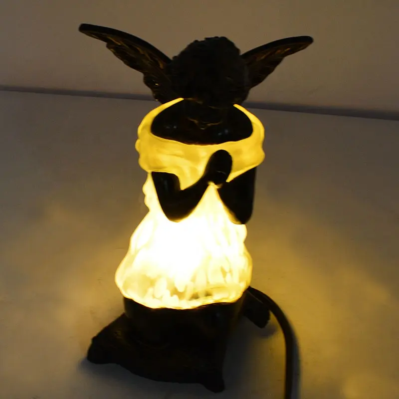 LongHuiJing lampade da tavolo animali in stile Tiffany paralume in vetro colorato con cavo elettrico lampada da tavolo art home decor lights