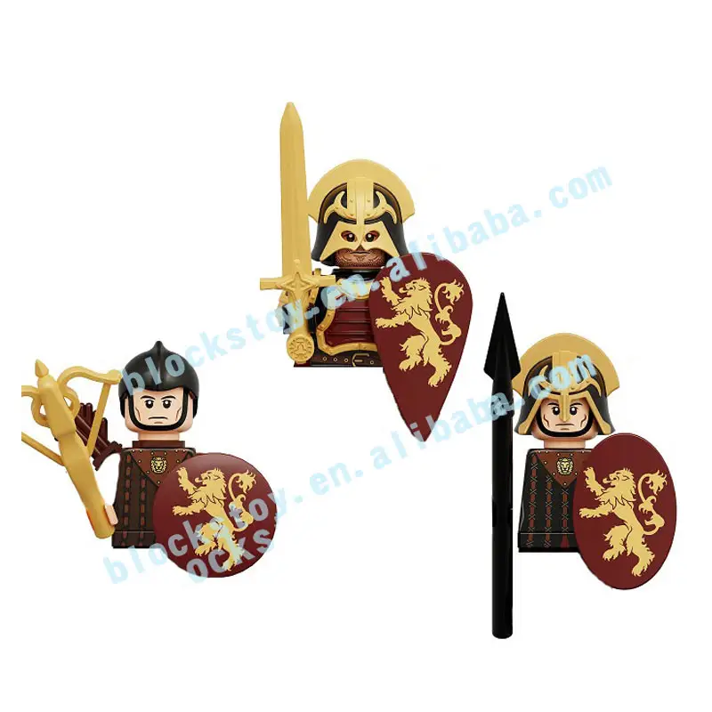 KT1068 Soldado Medieval Wars Caballero Juego de Tronos Lannister Ejército Mini Figura de Bloques de Construcción Juguetes Educativos