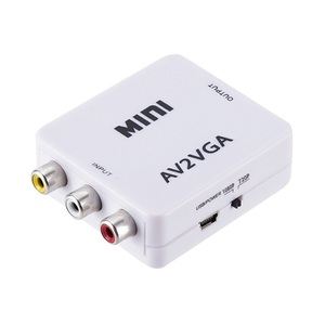 BAJEAL AV a VGA 1080P 60Hz AV2VGA convertidor CVBS/AV/RCA a VGA adaptador de vídeo para Monitor de TV