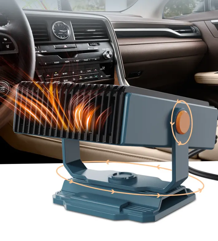 2023 Newest Car Heater Vehicle Heating Cooling Fan Portable Defrosting and Defogging Small Electrical Appliance Fun with Suction