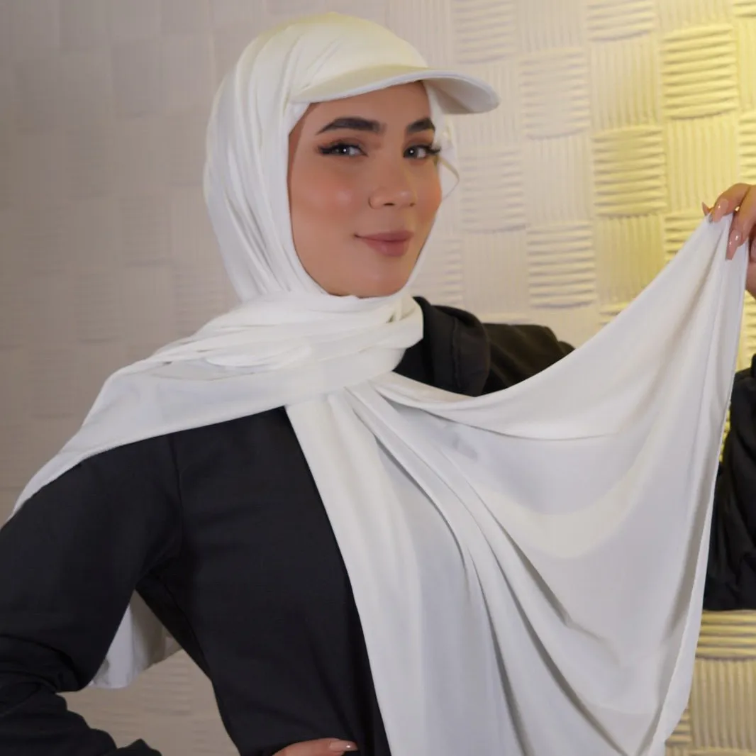 कस्टम मेड नई गर्म तुरंत हिजाब मुस्लिम महिलाओं के लिए कगार लाइक्रा जर्सी सामग्री के साथ हिजाब दुपट्टा
