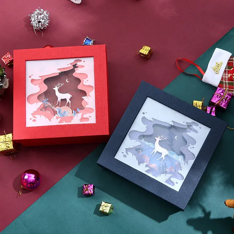 Праздничные 3D Рождественские подарочные упаковочные коробки