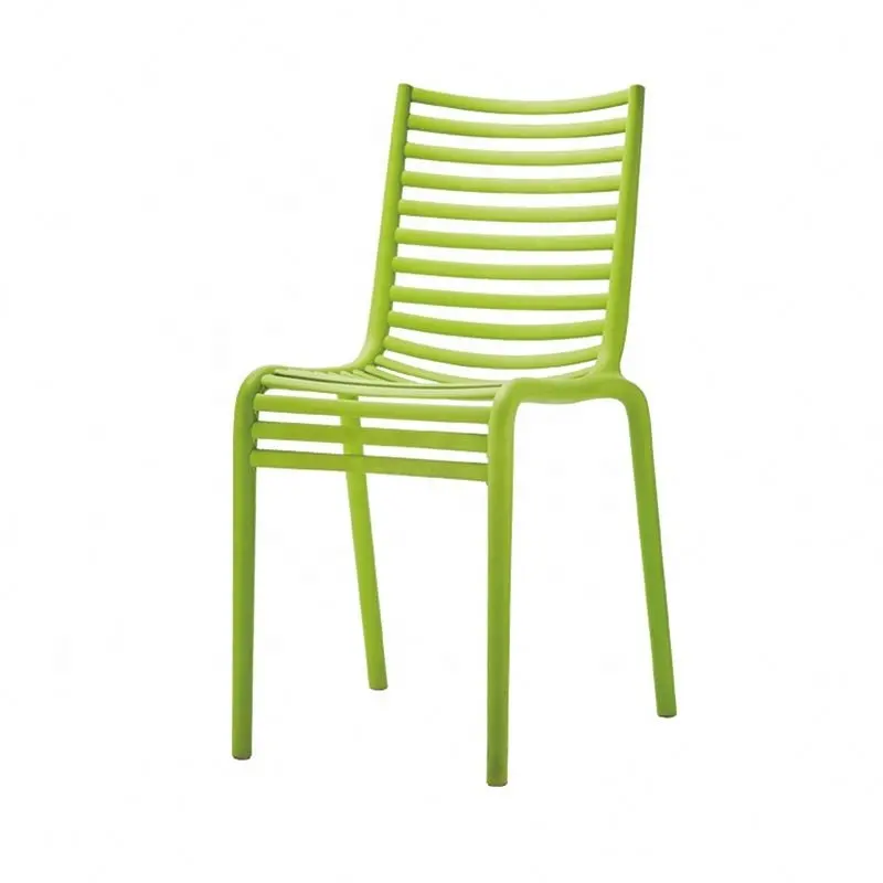 Cadeira empilhável de plástico novo design, cadeira de jantar moderna