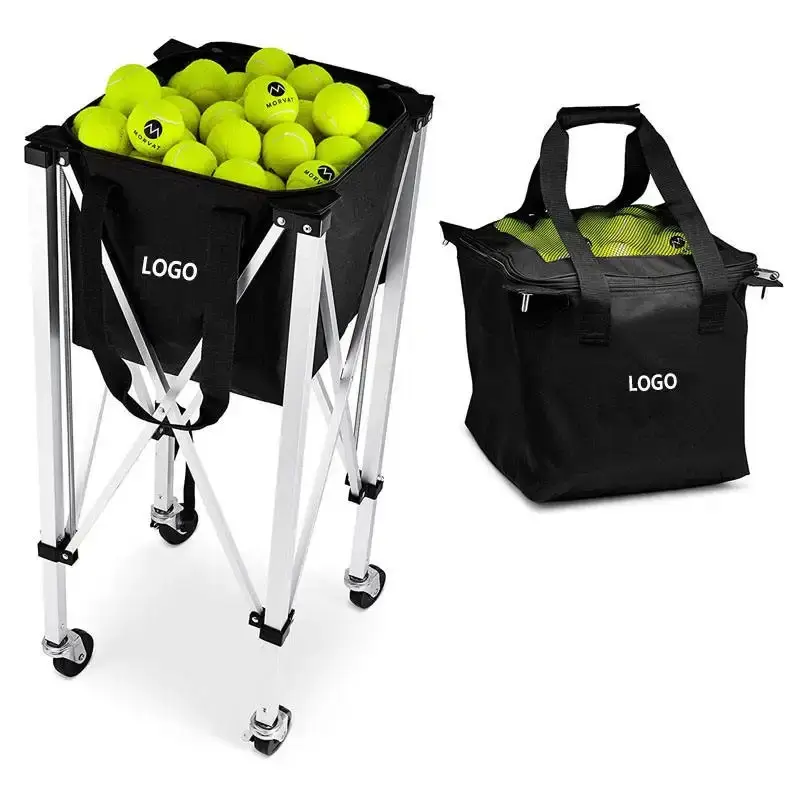 TY-1002A tragbarer Tennis wagen, kunden spezifischer Tennis wagen, kunden spezifischer Tennis korb und Logo