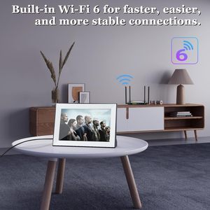 FancyAug便携式智能电视，带触摸屏液晶显示器，内置应用SD WiFi，适用于蓝牙USB和HDMI输入迷你尺寸