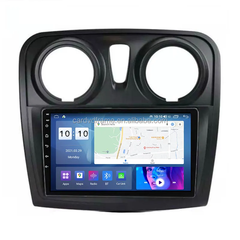 Per 2017 + RENAULT SANDERO dispositivo Touch Screen da 9 pollici doppio 2 Din Octa-Core Quad Car Stereo navigazione GPS Android Auto Radio