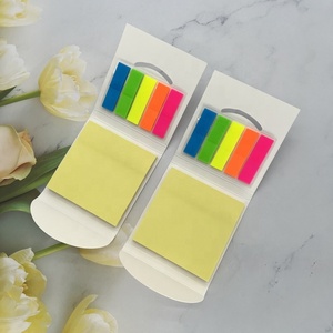 促销项目纸质记事本迷你不干胶定制标志便签带宠物旗 - Product Image 5
