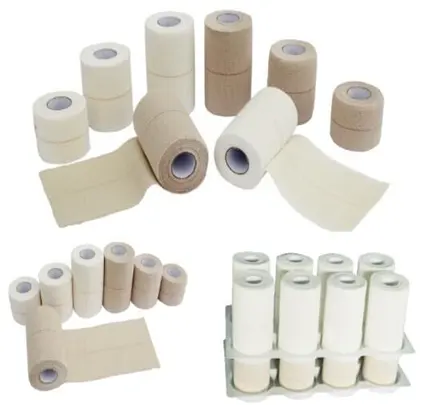CE ISO certification white certification medical cotton EAB elastic sports bandage