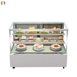 Good Sale LED Lighting Glass Door Display Cooler for Dessert Store Application Sliding Out Fridge and Cake Display <strong>Chiller</strong>