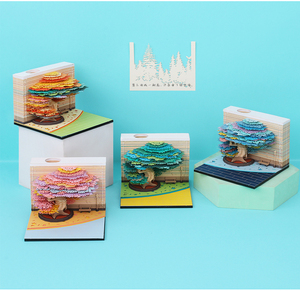 Omoshiroi Block-Bloc de notas para fiesta, Cubo de papel 3D con forma de Treehouse, descuento, ofertas semanales - Product Image 2