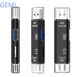Sıcak satış Usb 2.0 kart okuyucu yüksek hızlı SD TF arayüzü kart okuyucu tip C USB C USB bellek OTG kart okuyucu dizüstü bilgisayar için - Product Image 4