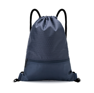 MOQ 100 PCS Logotipo personalizado/Tamaño/Color 210D Poliéster Bolsa de compras con cordón Bolsas de cordón baratas Mochila de gimnasio deportivo - Product Image 1