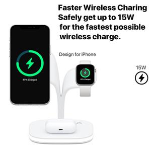 15w磁気スリーインワン5In1ワイヤレス高速充電器ドックブラケットステーションforApple 15 14スタンバイ3In1ワイヤレス充電器 - Product Image 4