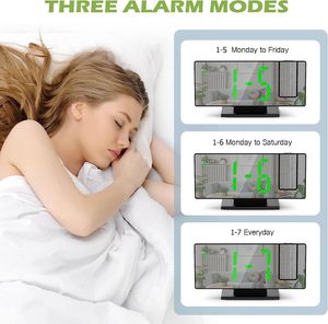 Wholesale Customized Large Screen Alarm <strong>Clock</strong> Decoration Desktop <strong>Mirror</strong> Digital Led Projection Digital Nightlight <strong>Table</strong> <strong>Clock</strong> - Product Image 4