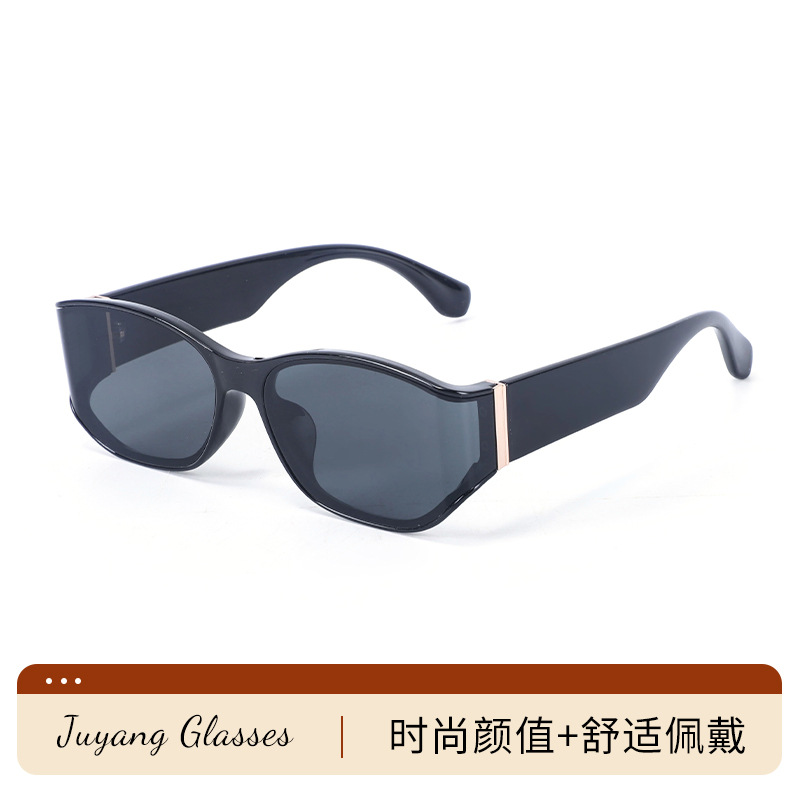 Monture noire-verres gris