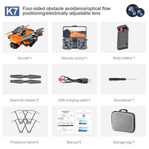 Newest <strong>K7</strong> FPV Optical Flow Drone Professional 4K Dual <strong>Camera</strong> Wifi 360 Infrared Obstacle Avoidance Rc Folding Quadcopter - Product Image 4