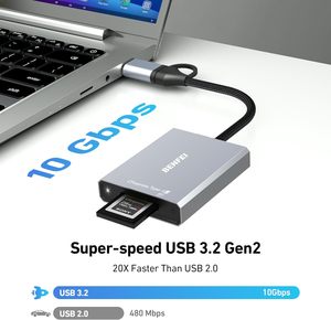 Benfei Cfexpress Loại Một Đầu Đọc Thẻ Với USB 3.2 (Gen 2) 10Gbps, USB-C & USB-A 2-Trong-1 Loại Một Cfexpress Adapter - Product Image 3