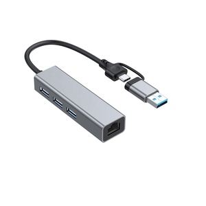 2 IN 1 scheda di rete tipo C adattatore Ethernet USB 3 porta USB 3.0 Hub a Ethernet RJ45 Lan Gigabit adattatore per Computer - Product Image 3
