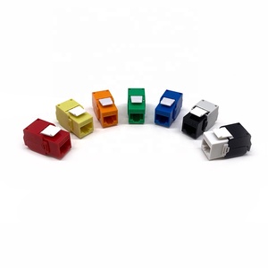 安石RJ45 5e CAT6 CAT6A UTP无屏蔽180度免工具梯形插孔电信零件 - Product Image 1