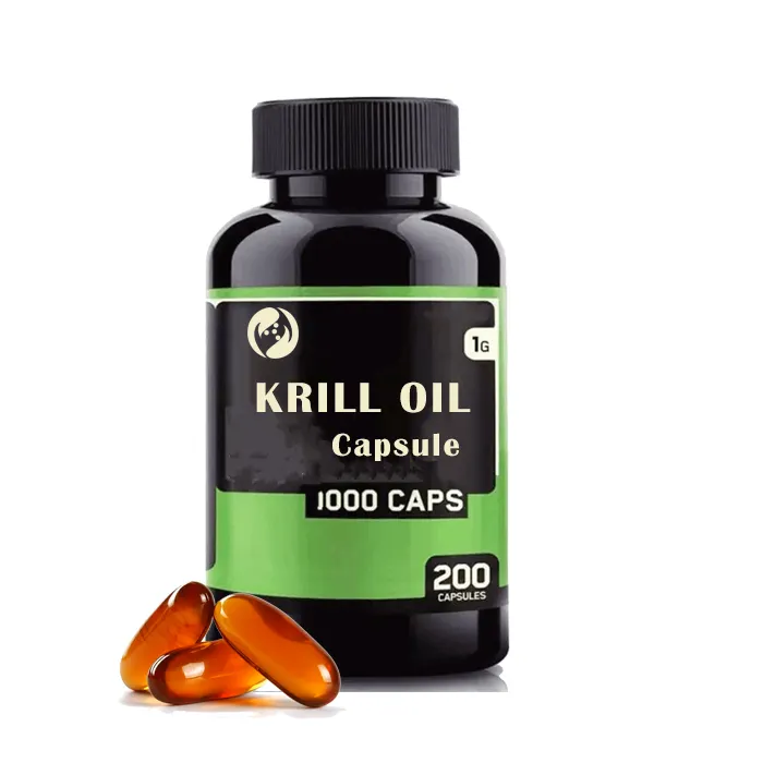 Cápsulas de gel blando de aceite de Krill, 500mg, 1000mg, OEM, Omega 3