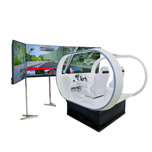 Simulador de conducción de vehículos dinámico de tres grados, modelo de material de acero para fines de entrenamiento, modelo de la marca - Product Image 1