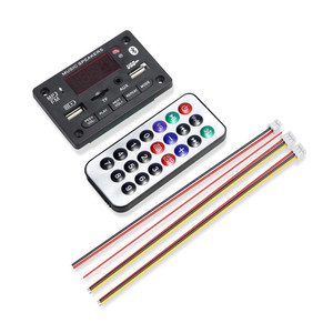 DC 5v-12v BT5.0 MP3 WAV APE FLAC解码器板放大器TF USB AUX调频收音机音乐播放器，带录音呼叫功能 - Product Image 6