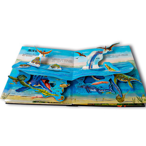 批发纸和纸板打印定制3d弹出书恐龙儿童弹出书儿童学习教育 - Product Image 4