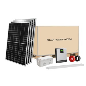 完整的1000w 3000w 4000w 5000w太阳能系统套件离网5KVA家用太阳能电池板套件