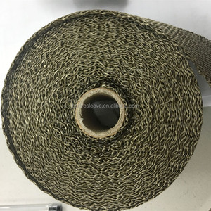 2'' <strong>5</strong> Meters Titanium Turbocharger Downpipe Manifold <strong>Header</strong> Shield Heat Protection Pipe Heat Resistant Exhaust Wrap Tape