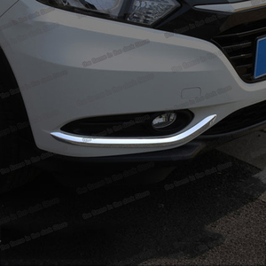 אביזרי חוץ לרכב להונדה HR-V 2015 2016 2017 2018 2019 וזל סיבי פחמן חיפויי אחוריים להגן על ערכת דלת אחורית פגוש