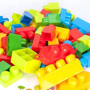 Juego de bloques de construcción de 86 Uds., juego de juguetes de bloques de colores de construcción grande, juguete de construcción de aprendizaje temprano para niños - Product Image 2