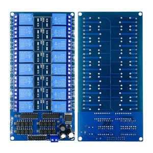 16-Kanal-Relaisabschirmungsmodul DC 5V 12V mit Optokoppler LM2576 Mikrocontroller-Schnitts telle leistung für Arduino DIY Kit