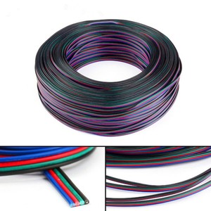 LED şerit ışıkları tel bakır güç kablosu 2 3 4 5 6 Pin way çekirdek lamba bağlantısı 0.3 0.5 0.75 düz mm - Product Image 6