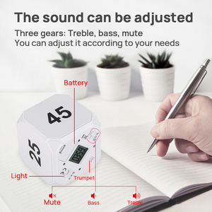 Cube Timer Küchen timer Übung Schwerkraft sensor Flip Timer für Zeit management und Countdown-Einstellungen