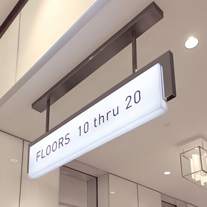 Customized Airport Direction Sign Led Wayfinding Sign Aluminum Signage - Product Image 1